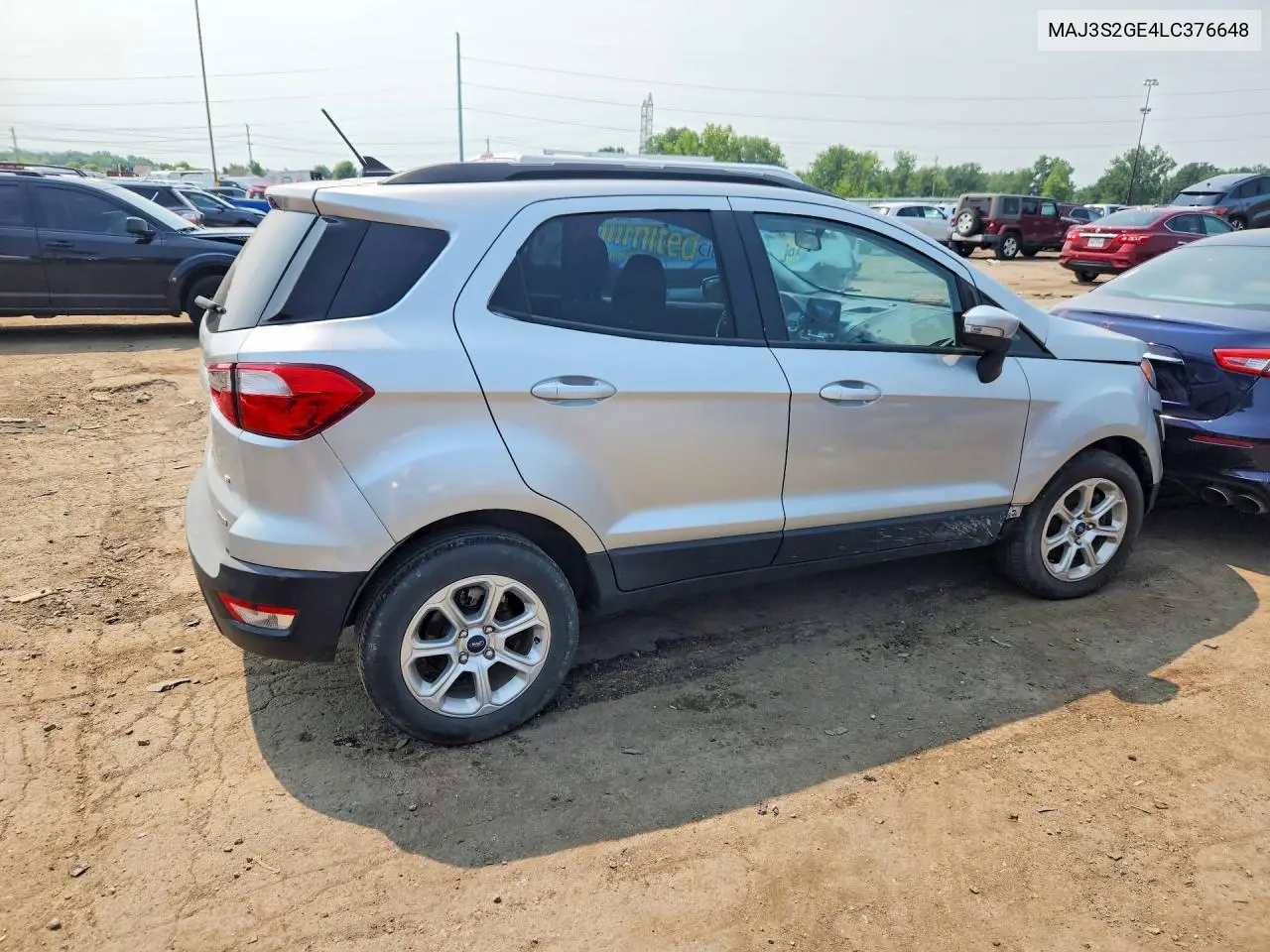 2020 Ford Ecosport Se VIN: MAJ3S2GE4LC376648 Lot: 60840766