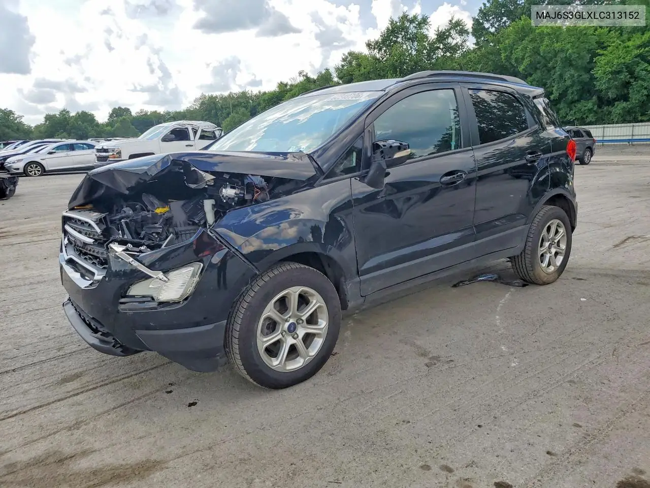 2020 Ford Ecosport Se VIN: MAJ6S3GLXLC313152 Lot: 60849706