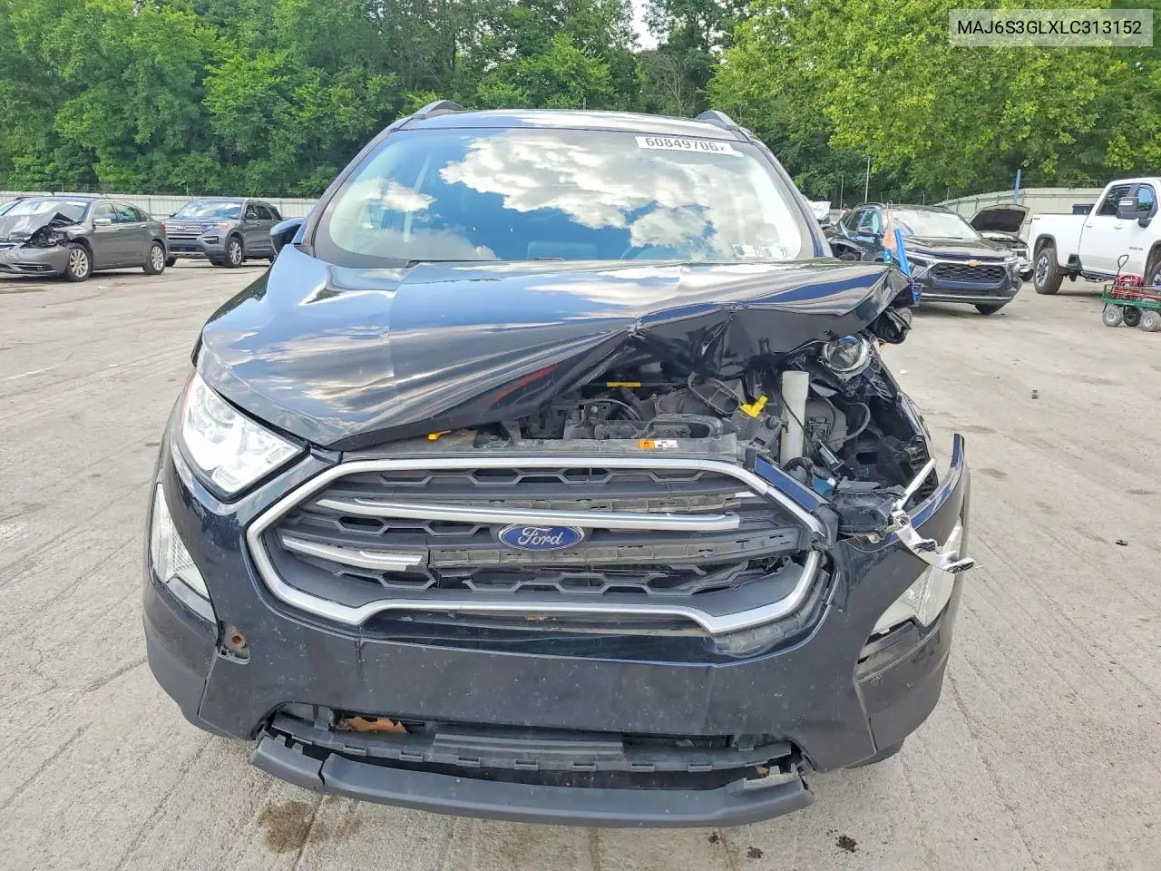 2020 Ford Ecosport Se VIN: MAJ6S3GLXLC313152 Lot: 60849706