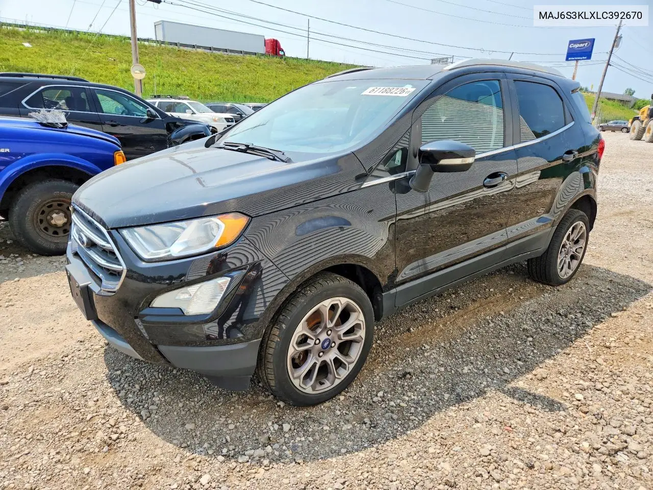 2020 Ford Ecosport Titanium VIN: MAJ6S3KLXLC392670 Lot: 61188226