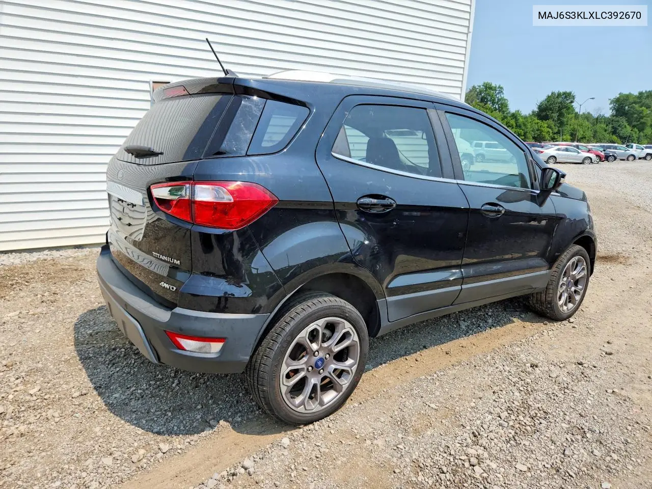 2020 Ford Ecosport Titanium VIN: MAJ6S3KLXLC392670 Lot: 61188226