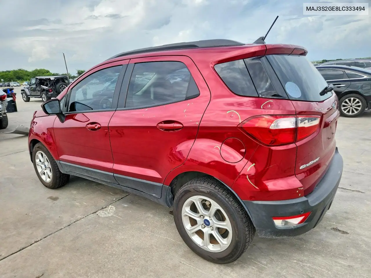 2020 Ford Ecosport Se VIN: MAJ3S2GE8LC333494 Lot: 61220586