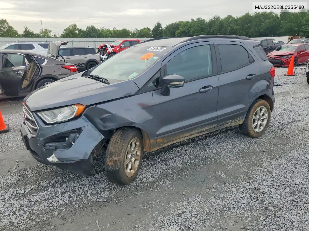 2020 Ford Ecosport Se VIN: MAJ3S2GE8LC355480 Lot: 61305606