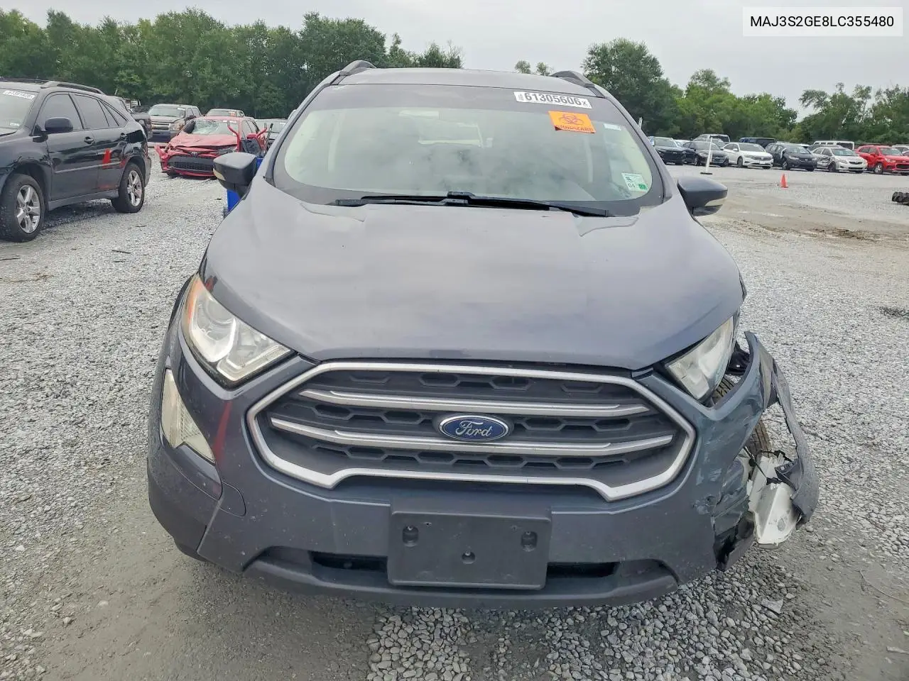 2020 Ford Ecosport Se VIN: MAJ3S2GE8LC355480 Lot: 61305606