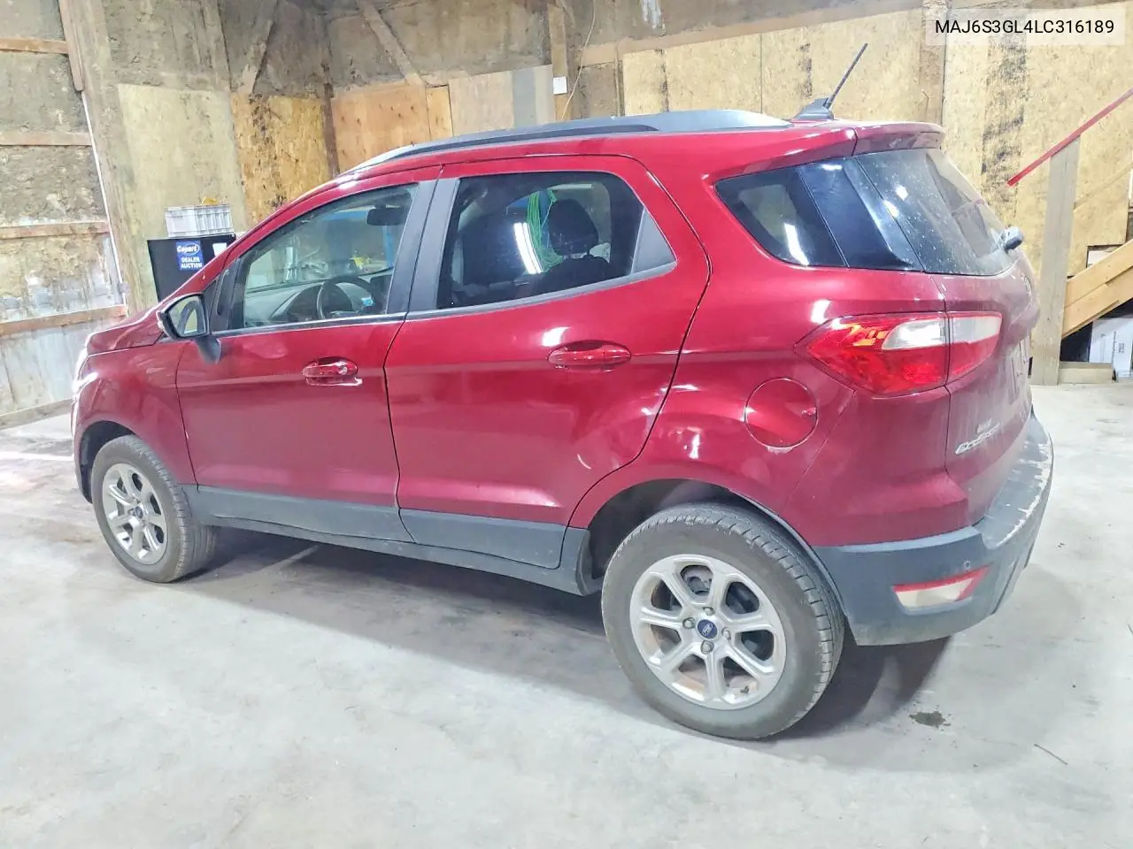 2020 Ford Ecosport Se VIN: MAJ6S3GL4LC316189 Lot: 61426666