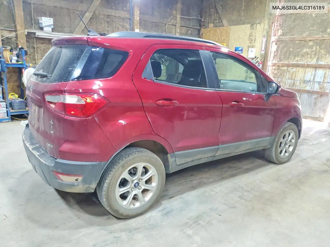 2020 Ford Ecosport Se VIN: MAJ6S3GL4LC316189 Lot: 61426666