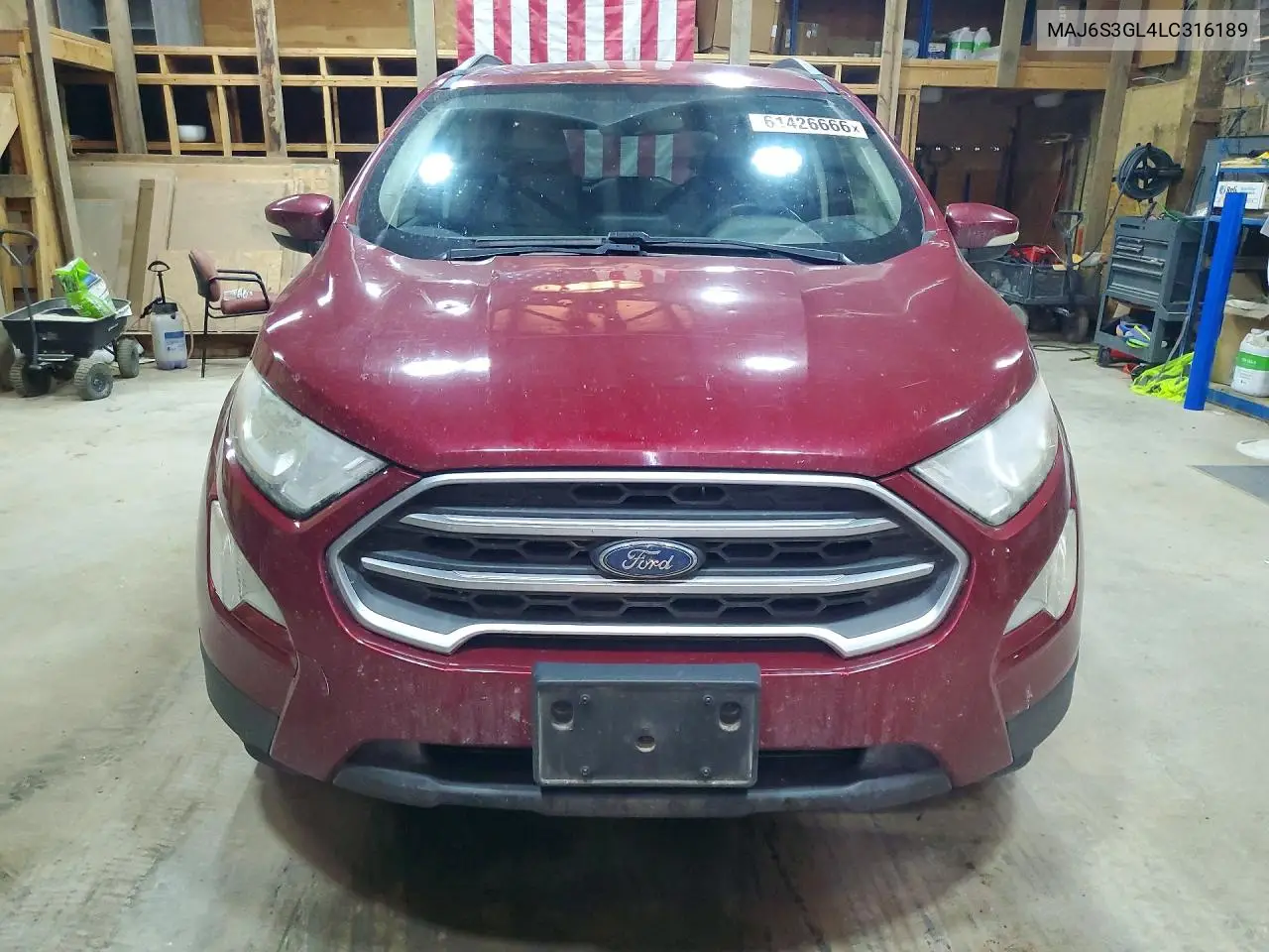 2020 Ford Ecosport Se VIN: MAJ6S3GL4LC316189 Lot: 61426666