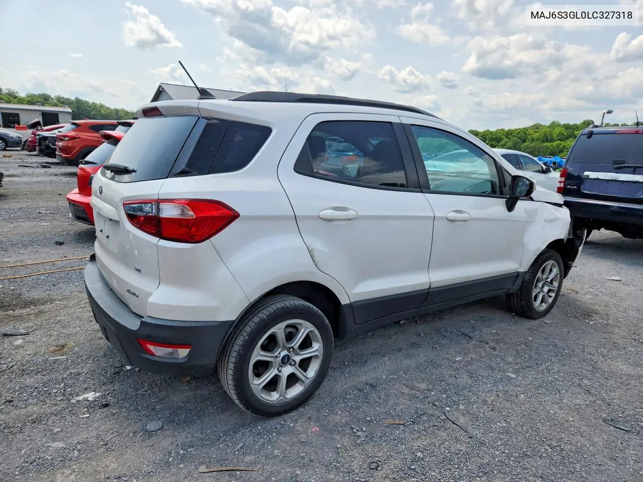 2020 Ford Ecosport Se VIN: MAJ6S3GL0LC327318 Lot: 61837556