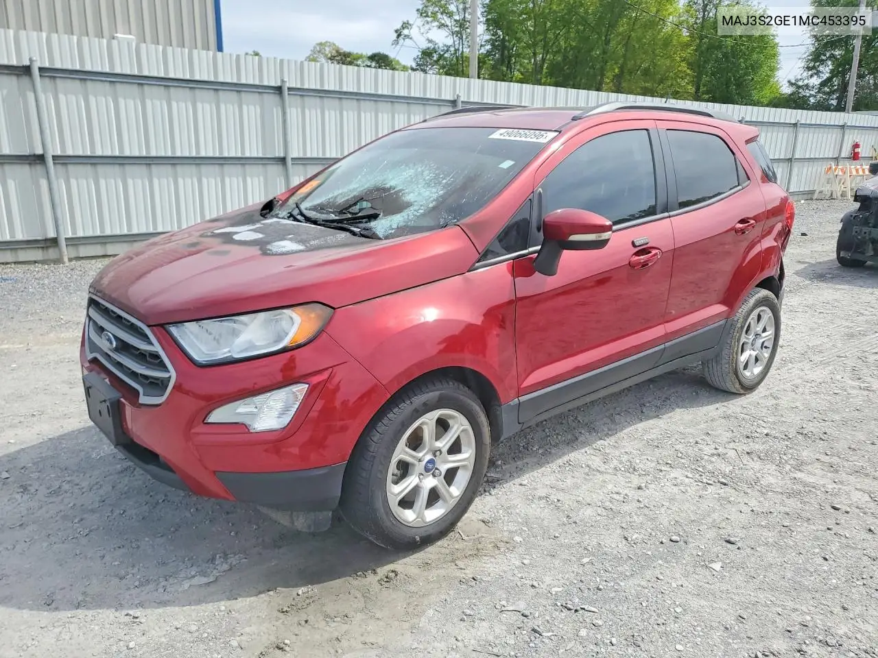 2021 Ford Ecosport Se VIN: MAJ3S2GE1MC453395 Lot: 49066096