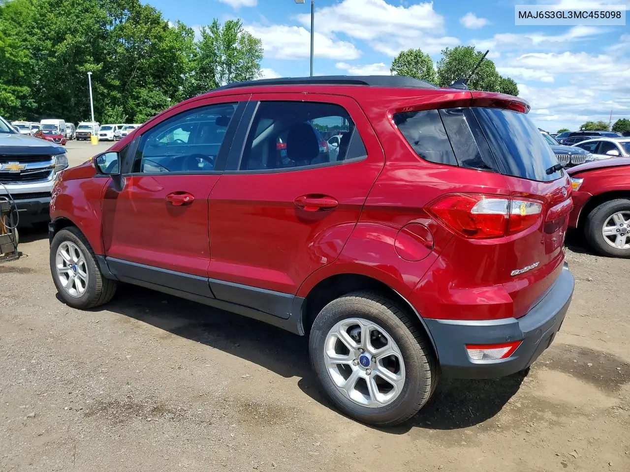 2021 Ford Ecosport Se VIN: MAJ6S3GL3MC455098 Lot: 57149176