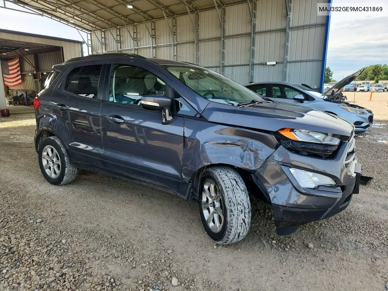 2021 Ford Ecosport Se VIN: MAJ3S2GE9MC431869 Lot: 57553956