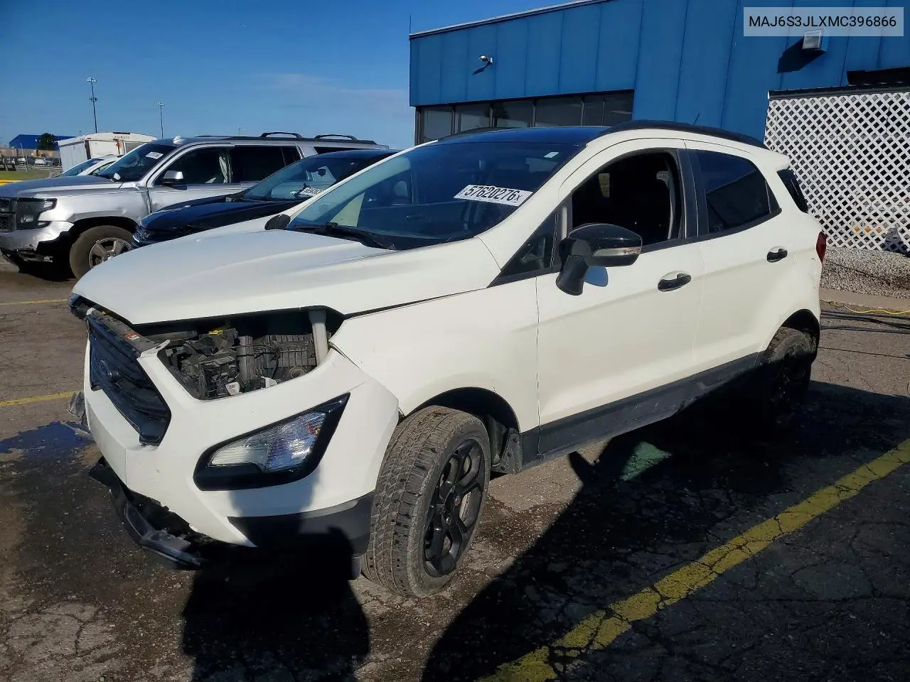 2021 Ford Ecosport Ses VIN: MAJ6S3JLXMC396866 Lot: 57620276