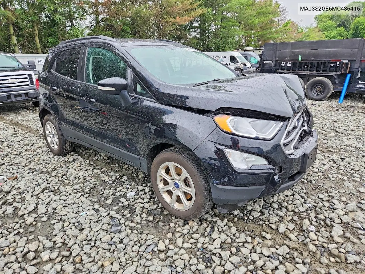 2021 Ford Ecosport Se VIN: MAJ3S2GE6MC436415 Lot: 58388126
