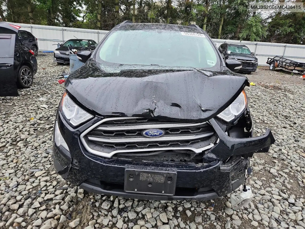 2021 Ford Ecosport Se VIN: MAJ3S2GE6MC436415 Lot: 58388126