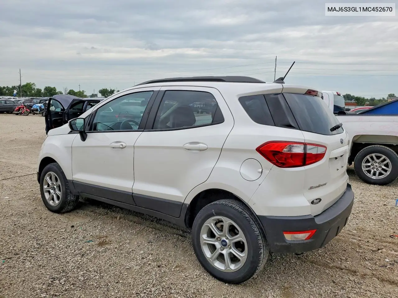 2021 Ford Ecosport Se VIN: MAJ6S3GL1MC452670 Lot: 58589586