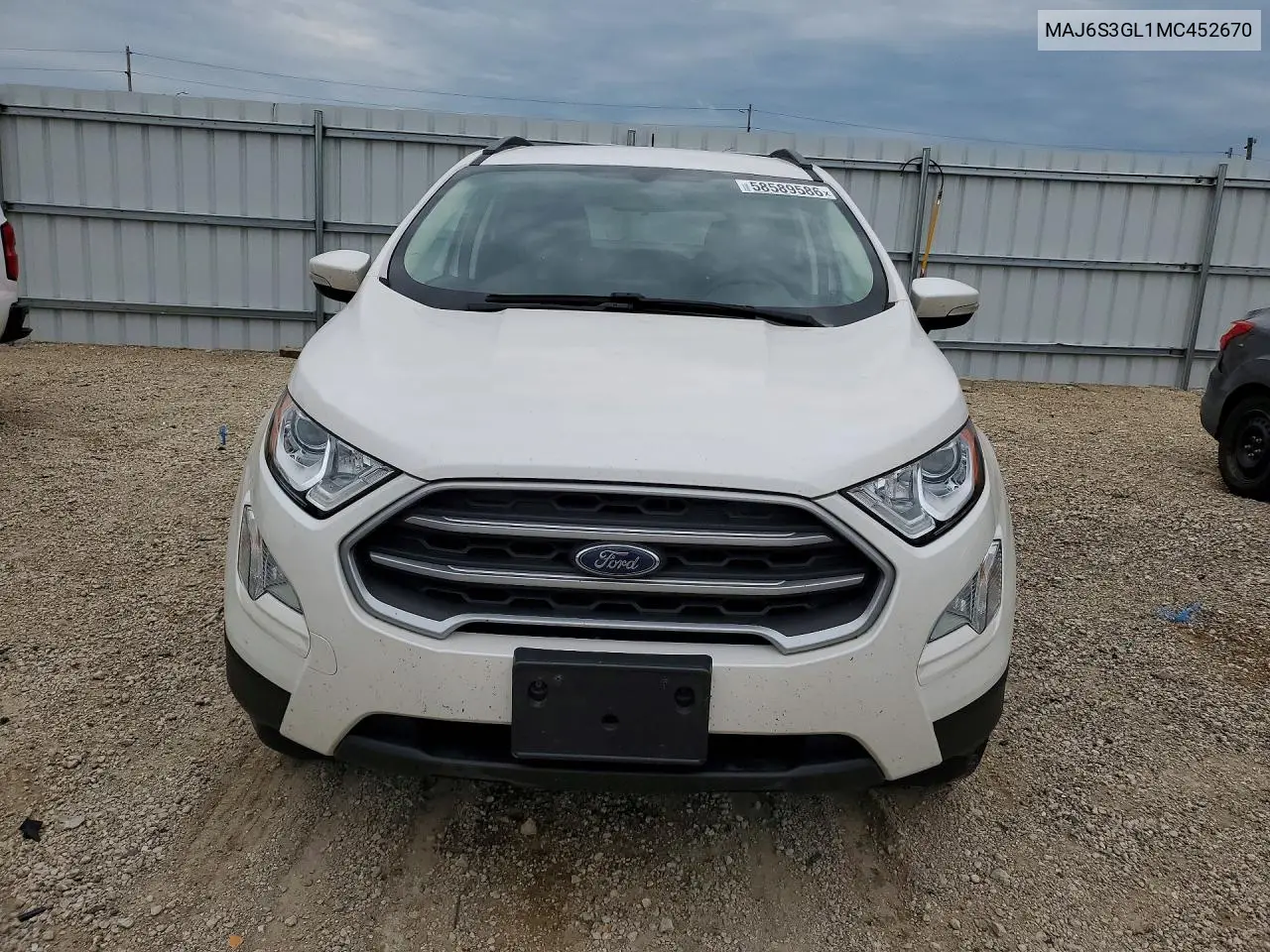 2021 Ford Ecosport Se VIN: MAJ6S3GL1MC452670 Lot: 58589586