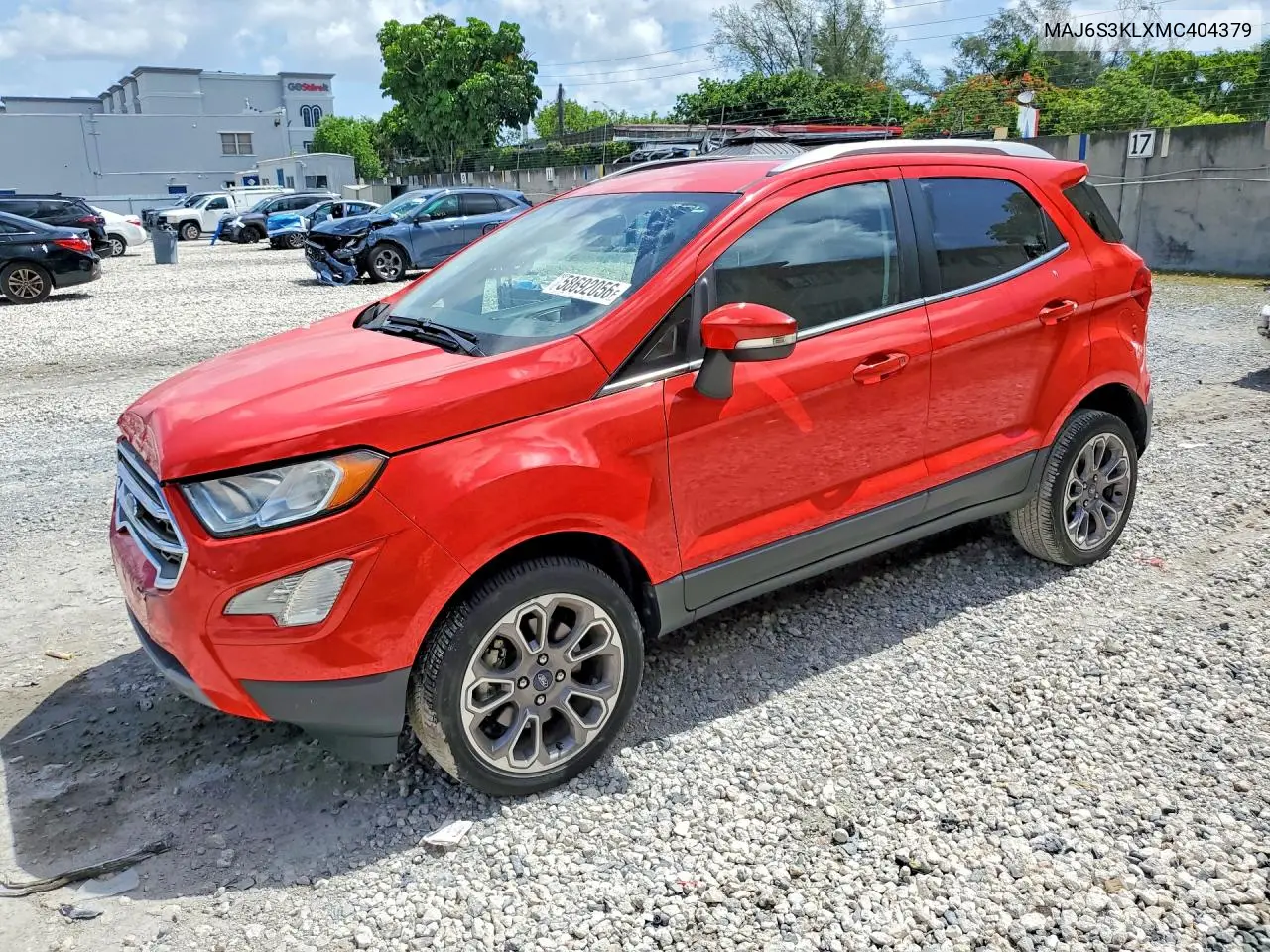 2021 Ford Ecosport Titanium VIN: MAJ6S3KLXMC404379 Lot: 58692056