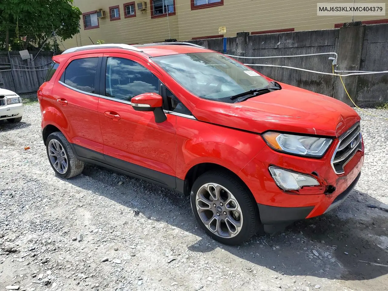 2021 Ford Ecosport Titanium VIN: MAJ6S3KLXMC404379 Lot: 58692056