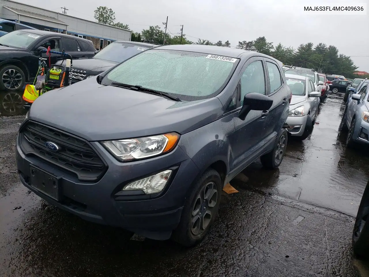 2021 Ford Ecosport S VIN: MAJ6S3FL4MC409636 Lot: 58873206