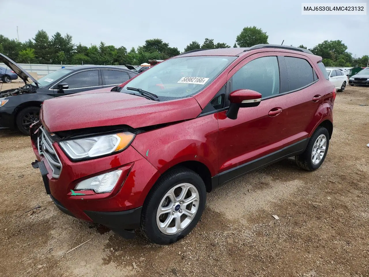 2021 Ford Ecosport Se VIN: MAJ6S3GL4MC423132 Lot: 58982166