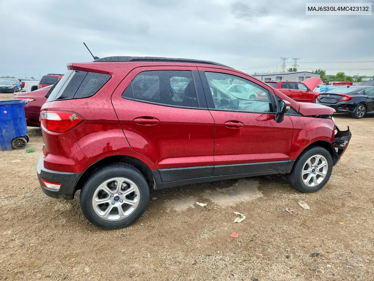 2021 Ford Ecosport Se VIN: MAJ6S3GL4MC423132 Lot: 58982166