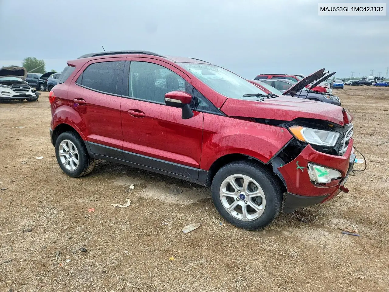2021 Ford Ecosport Se VIN: MAJ6S3GL4MC423132 Lot: 58982166
