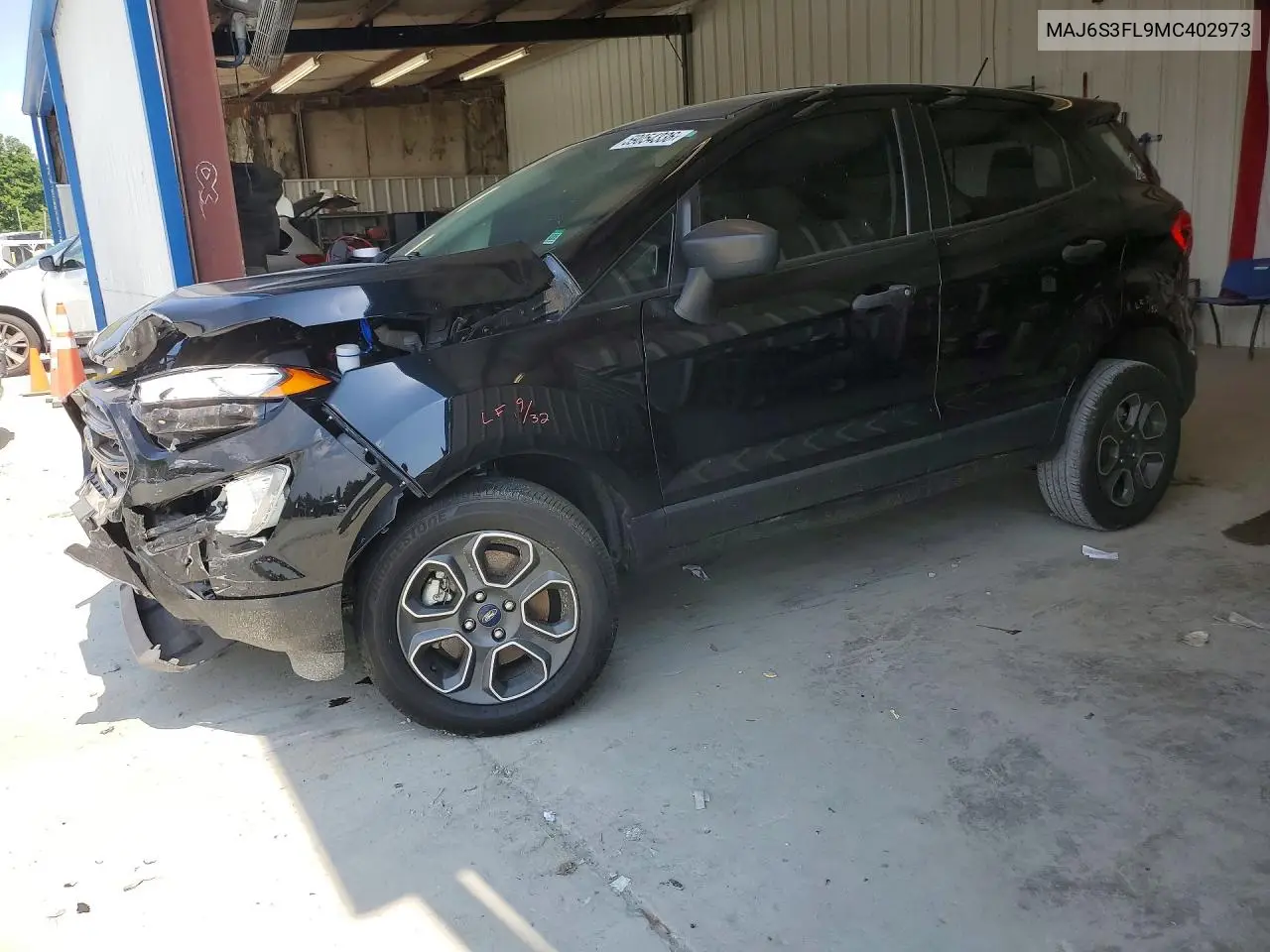 2021 Ford Ecosport S VIN: MAJ6S3FL9MC402973 Lot: 59054336