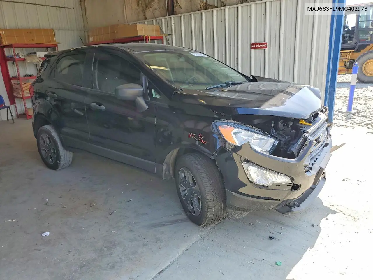 2021 Ford Ecosport S VIN: MAJ6S3FL9MC402973 Lot: 59054336
