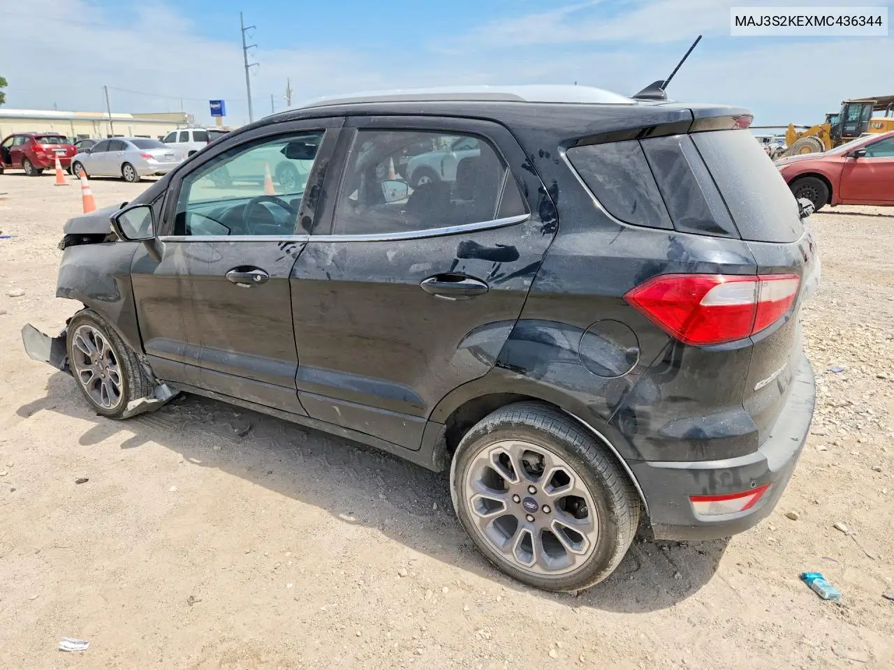 2021 Ford Ecosport Titanium VIN: MAJ3S2KEXMC436344 Lot: 59395076