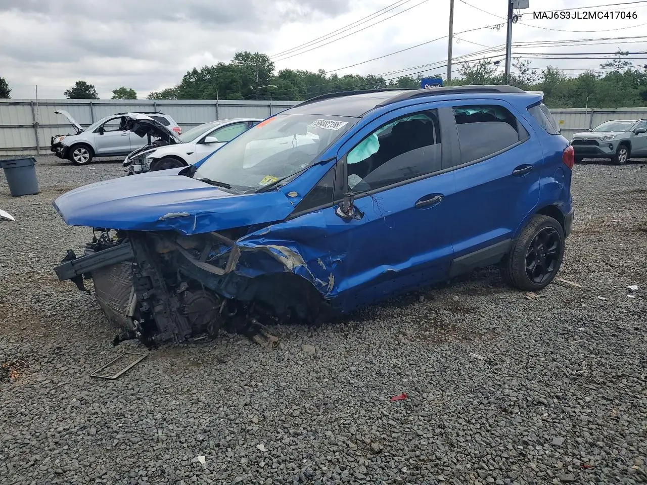 2021 Ford Ecosport Ses VIN: MAJ6S3JL2MC417046 Lot: 59402196