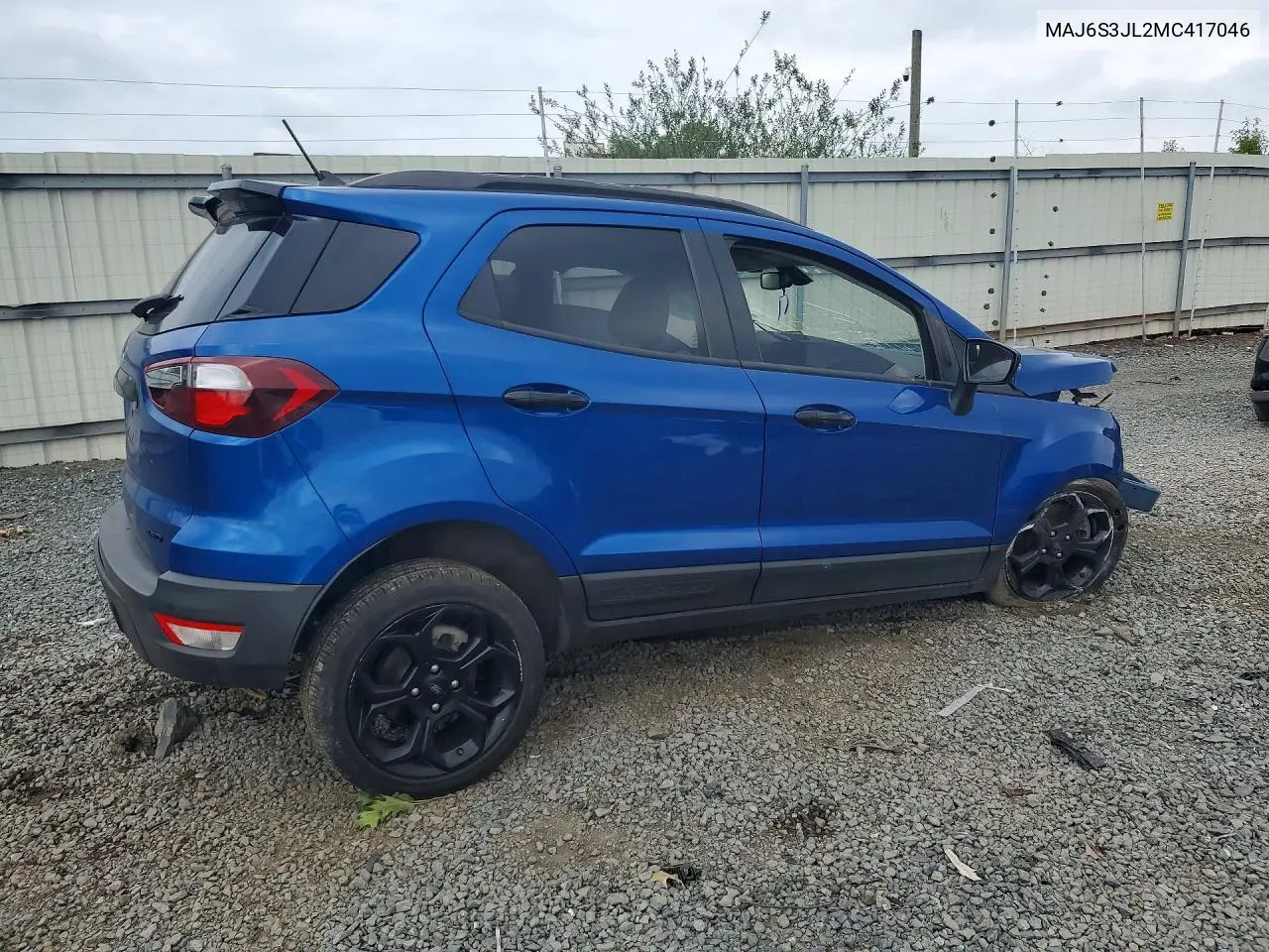 2021 Ford Ecosport Ses VIN: MAJ6S3JL2MC417046 Lot: 59402196