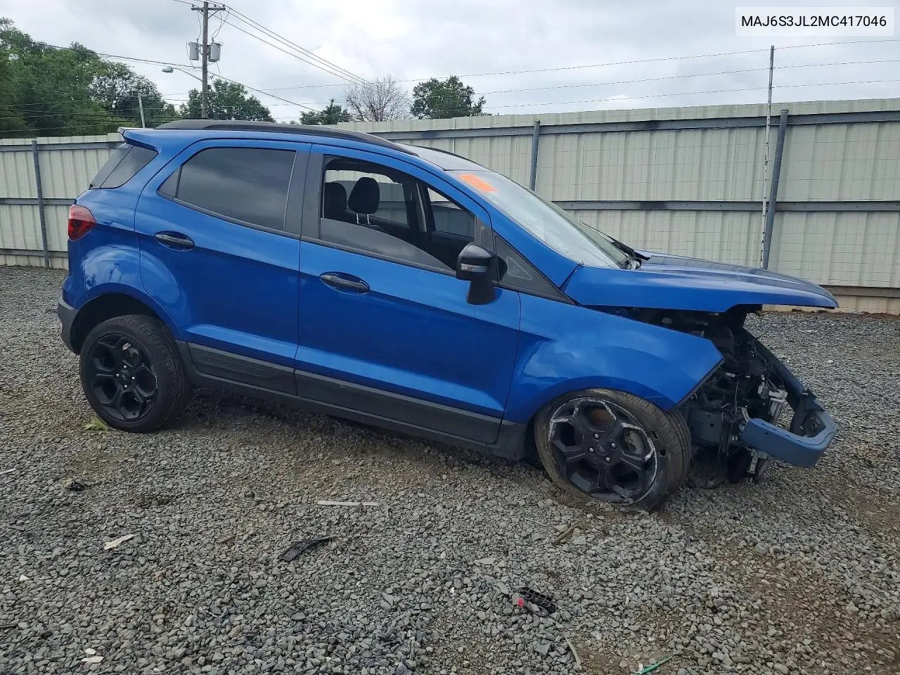 2021 Ford Ecosport Ses VIN: MAJ6S3JL2MC417046 Lot: 59402196