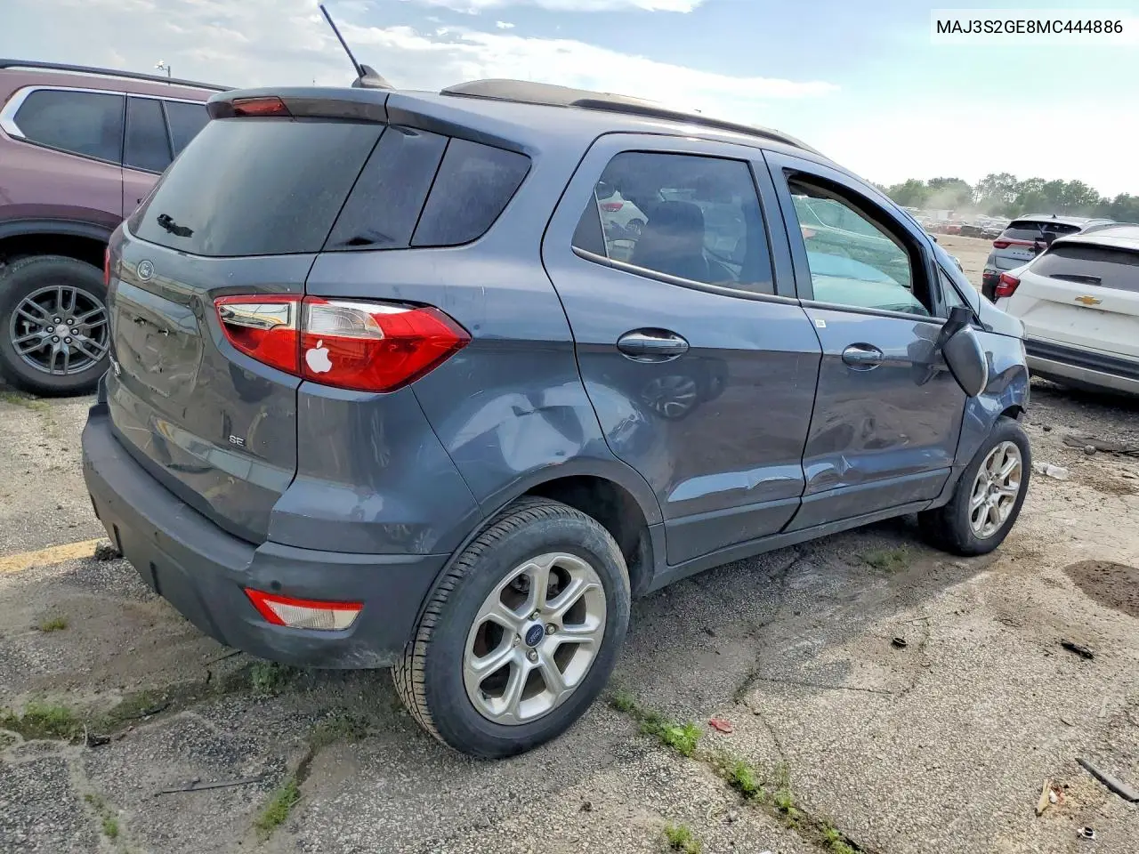 2021 Ford Ecosport Se VIN: MAJ3S2GE8MC444886 Lot: 59405706