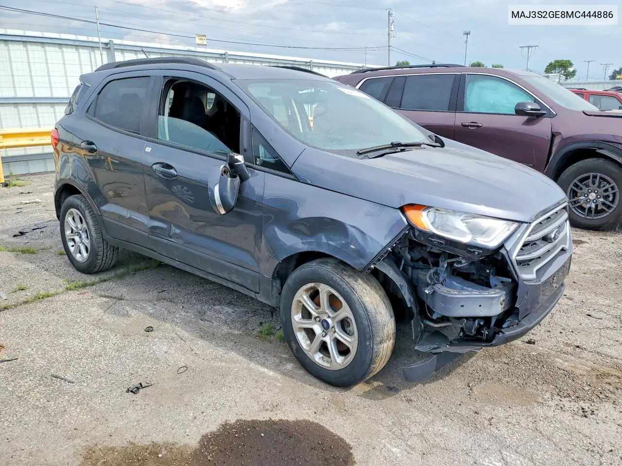 2021 Ford Ecosport Se VIN: MAJ3S2GE8MC444886 Lot: 59405706