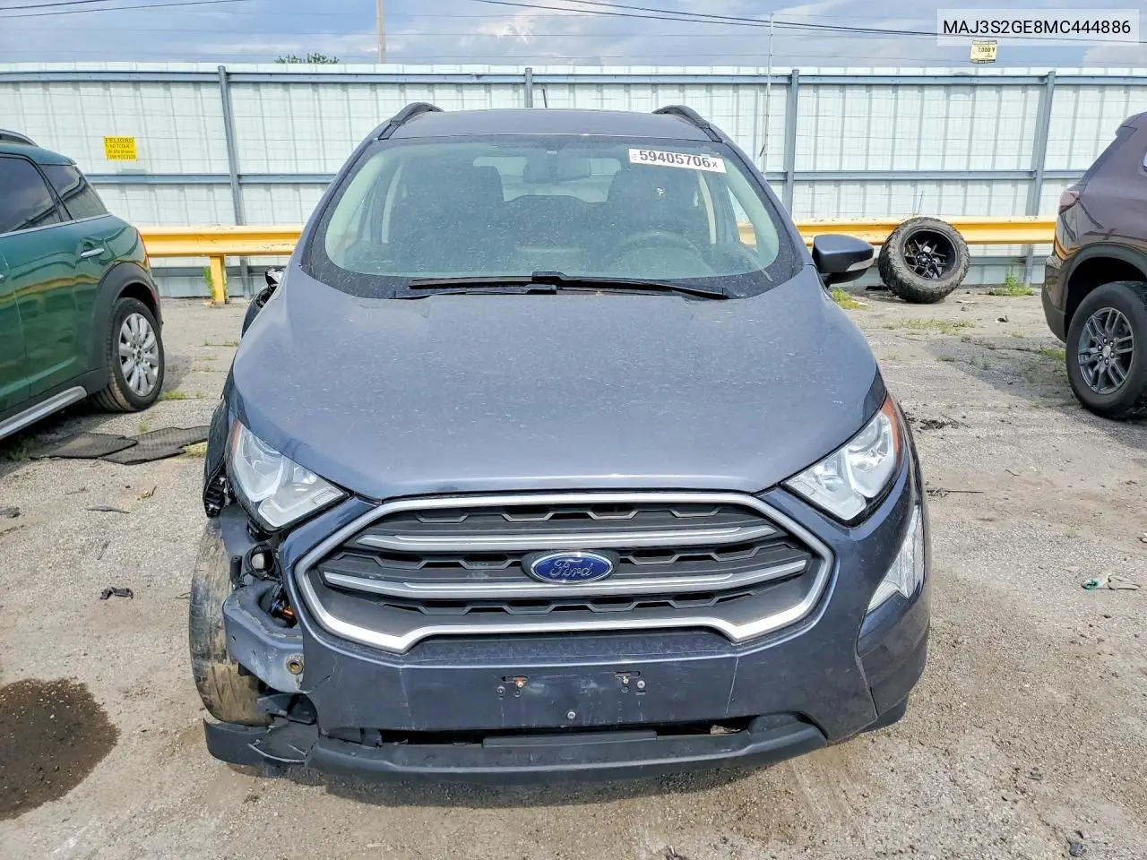 2021 Ford Ecosport Se VIN: MAJ3S2GE8MC444886 Lot: 59405706