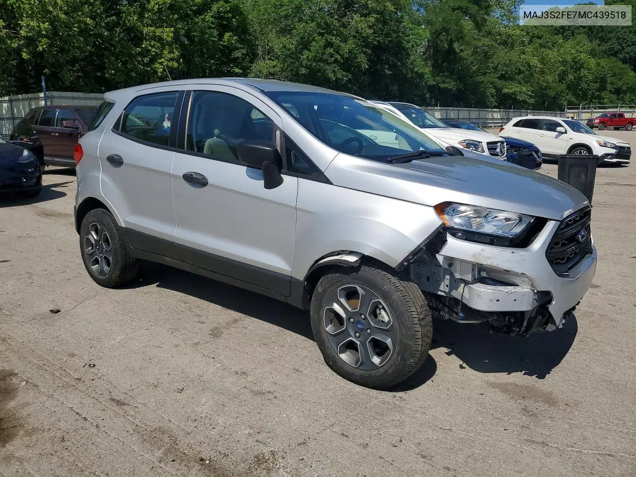 2021 Ford Ecosport S VIN: MAJ3S2FE7MC439518 Lot: 59993356