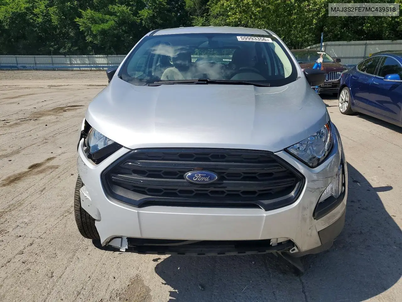 2021 Ford Ecosport S VIN: MAJ3S2FE7MC439518 Lot: 59993356