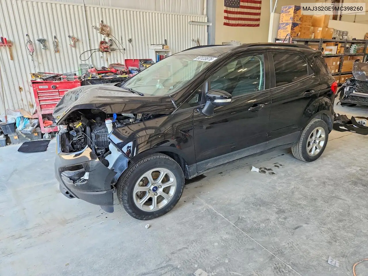 2021 Ford Ecosport Se VIN: MAJ3S2GE9MC398260 Lot: 60123876