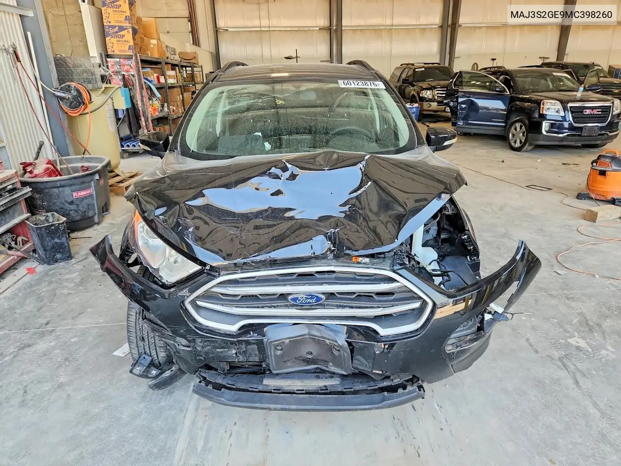 2021 Ford Ecosport Se VIN: MAJ3S2GE9MC398260 Lot: 60123876