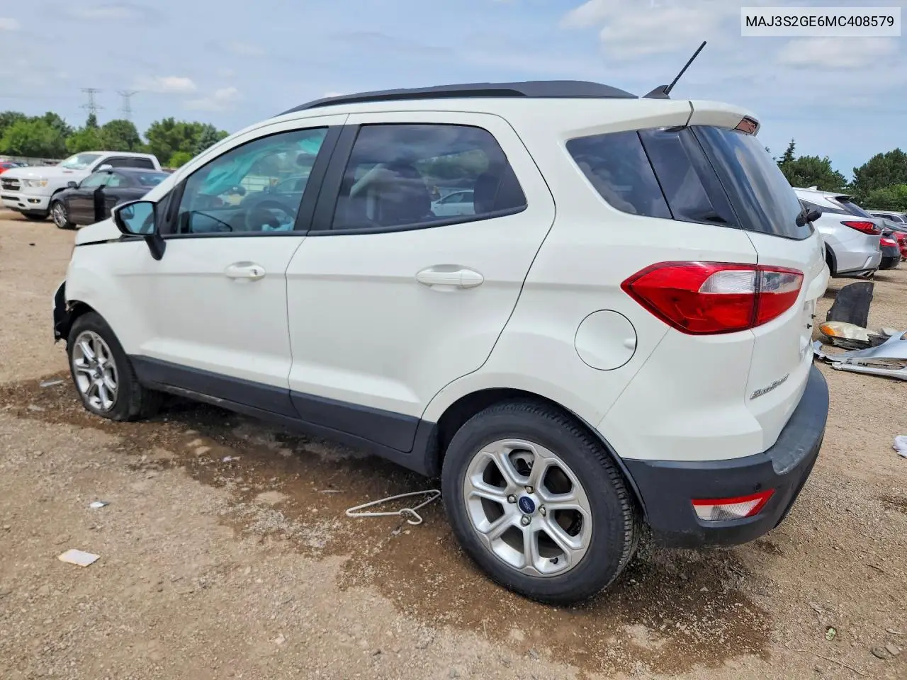 2021 Ford Ecosport Se VIN: MAJ3S2GE6MC408579 Lot: 60148536