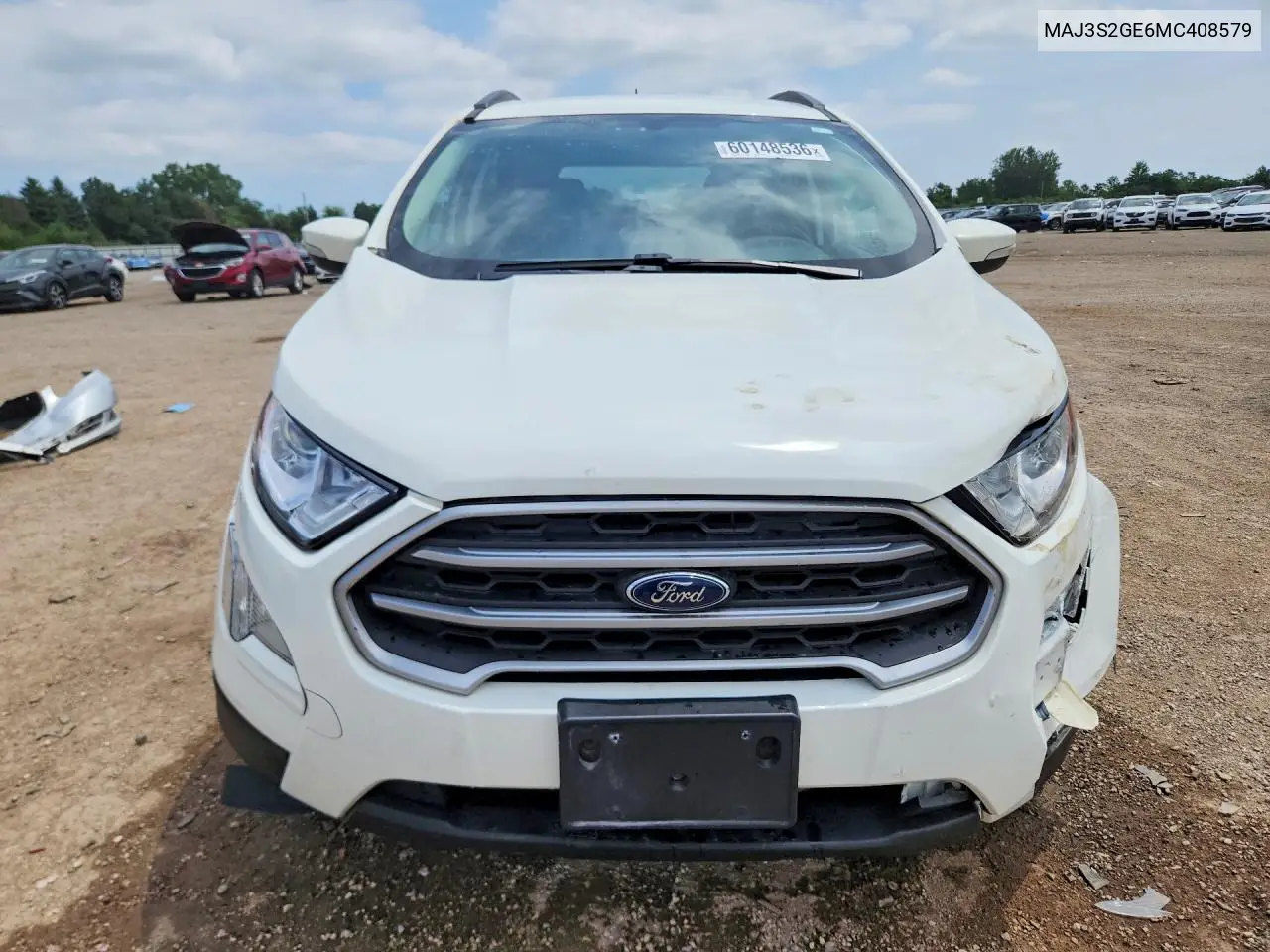 2021 Ford Ecosport Se VIN: MAJ3S2GE6MC408579 Lot: 60148536