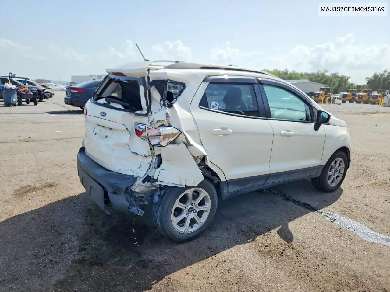 2021 Ford Ecosport Se VIN: MAJ3S2GE3MC453169 Lot: 60185376