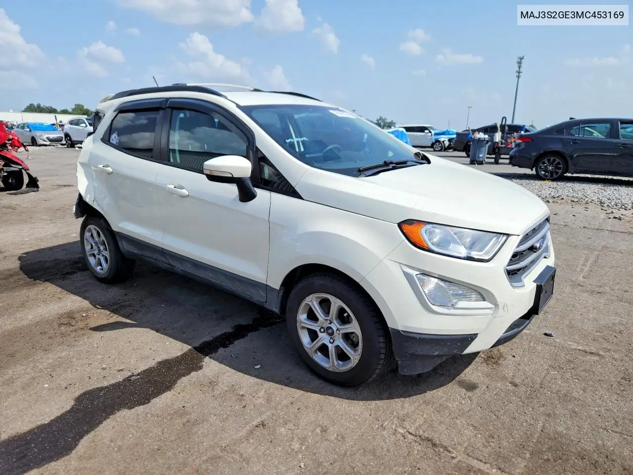 2021 Ford Ecosport Se VIN: MAJ3S2GE3MC453169 Lot: 60185376