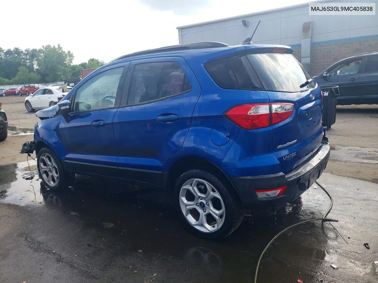 2021 Ford Ecosport Se VIN: MAJ6S3GL9MC405838 Lot: 60209216