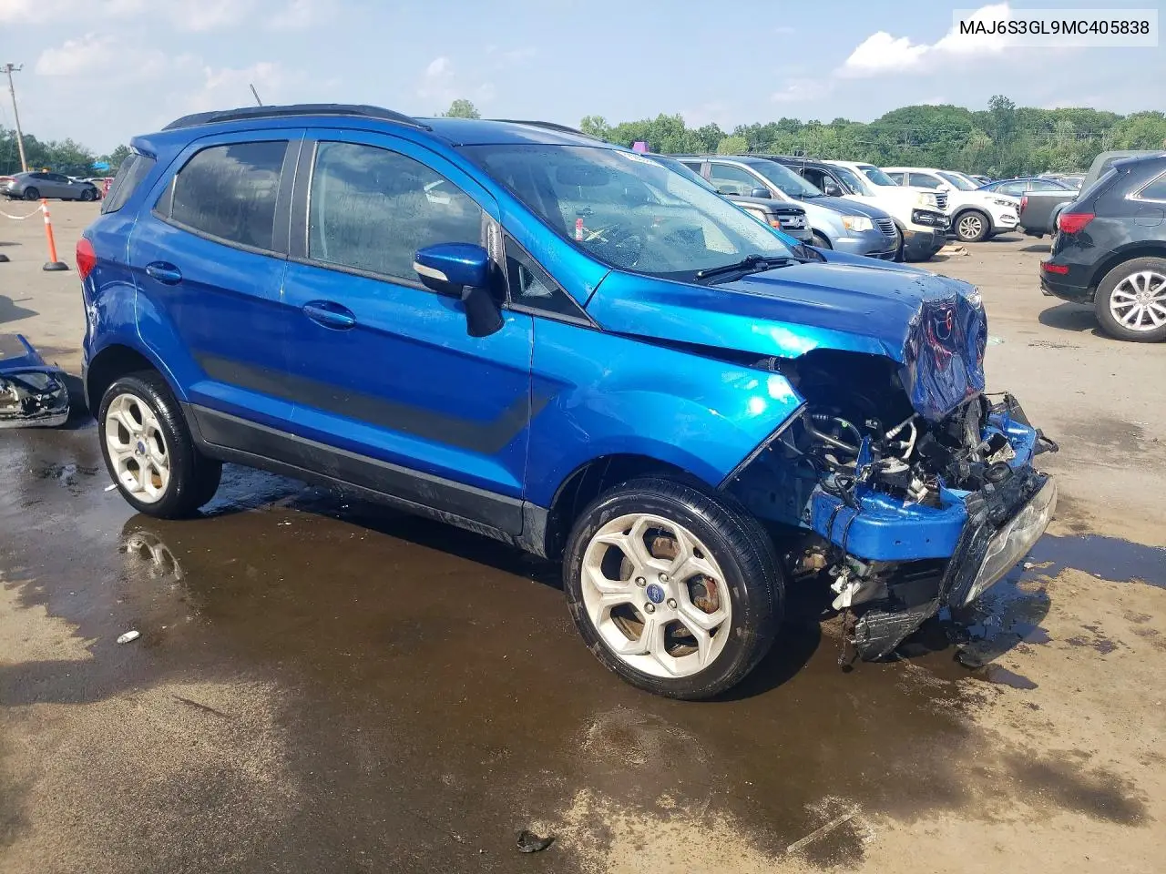 2021 Ford Ecosport Se VIN: MAJ6S3GL9MC405838 Lot: 60209216