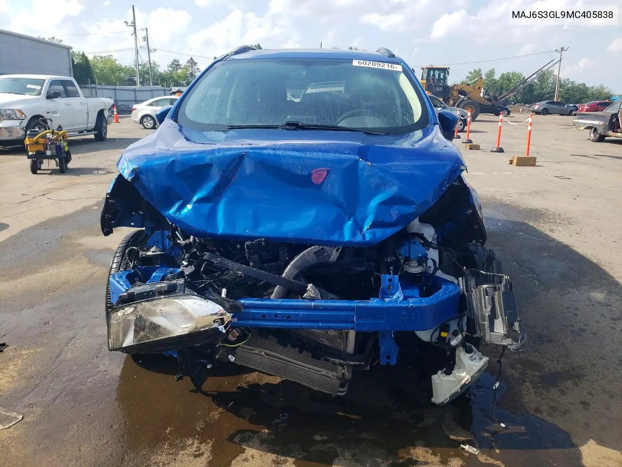 2021 Ford Ecosport Se VIN: MAJ6S3GL9MC405838 Lot: 60209216
