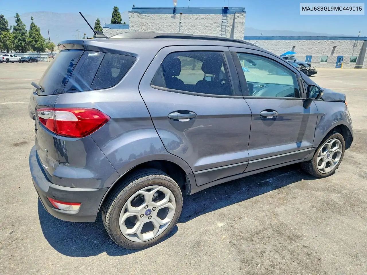 2021 Ford Ecosport Se VIN: MAJ6S3GL9MC449015 Lot: 60403816
