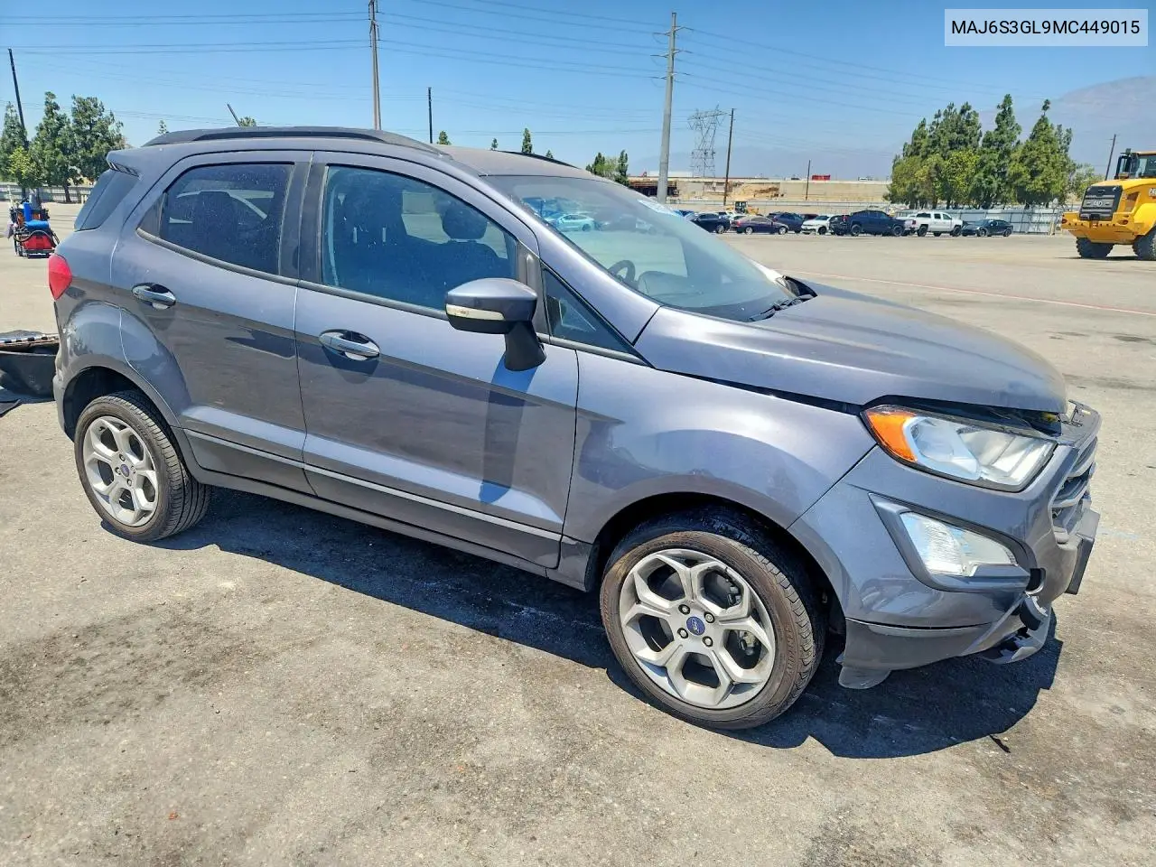 2021 Ford Ecosport Se VIN: MAJ6S3GL9MC449015 Lot: 60403816