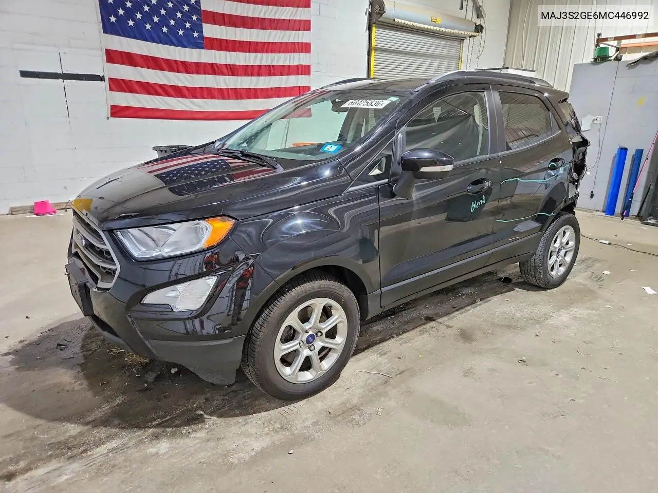 2021 Ford Ecosport Se VIN: MAJ3S2GE6MC446992 Lot: 60425836