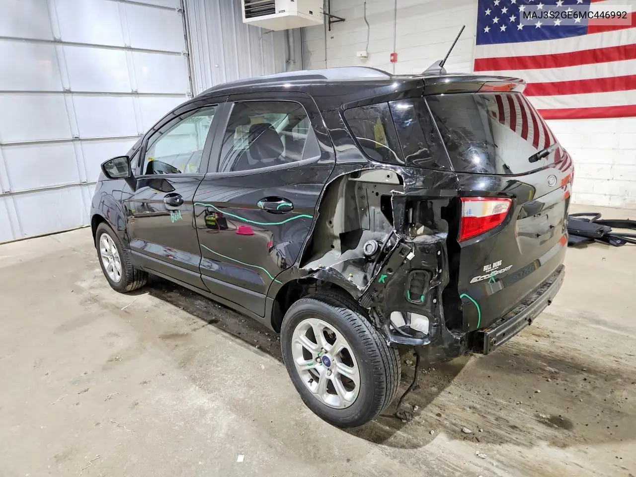 2021 Ford Ecosport Se VIN: MAJ3S2GE6MC446992 Lot: 60425836